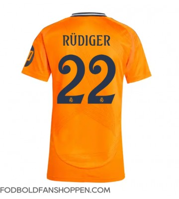 Real Madrid Antonio Rudiger #22 Udebanetrøje Dame 2024-25 Kortærmet